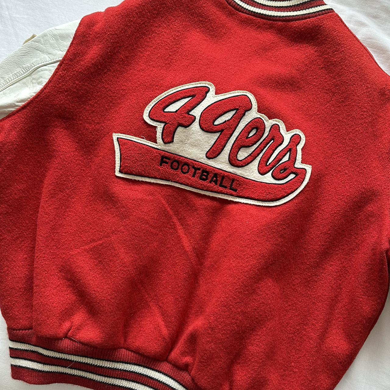 Vintage 90s NFL 49ers CAMPRI Varsity Jacket SUPER - Depop