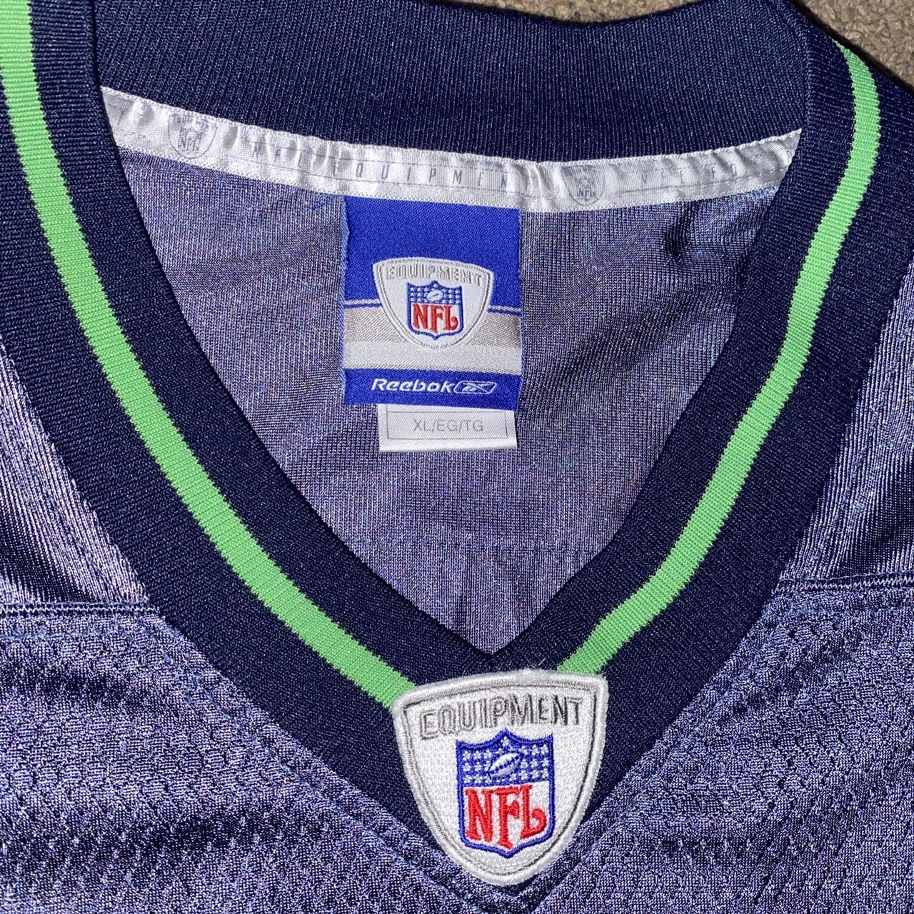 Vintage Reebok NFL Seattle Seahawks Jersey 37 Shaun Alexander Blue