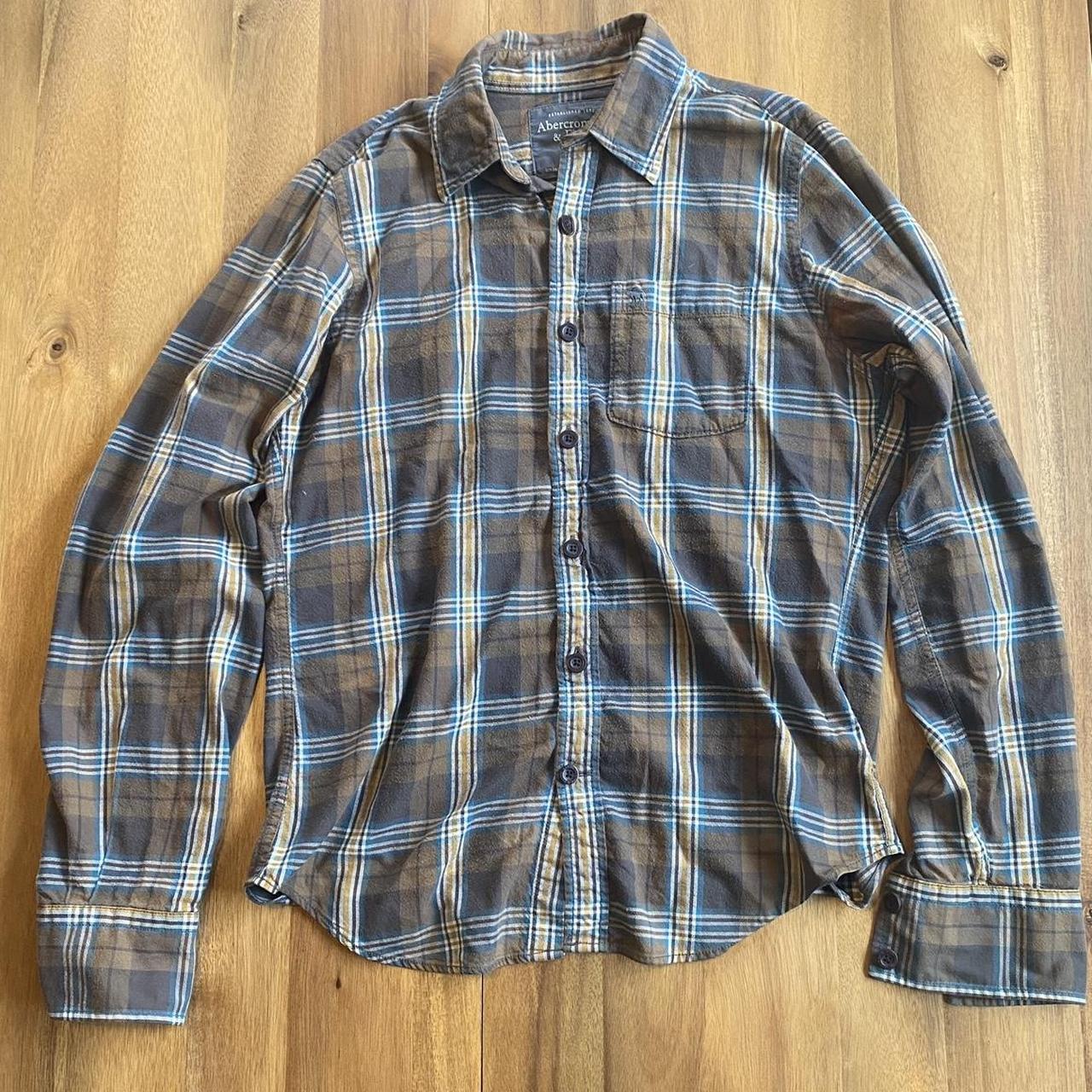 Vintage Abercrombie & Fitch flannel Size M (can fit... - Depop