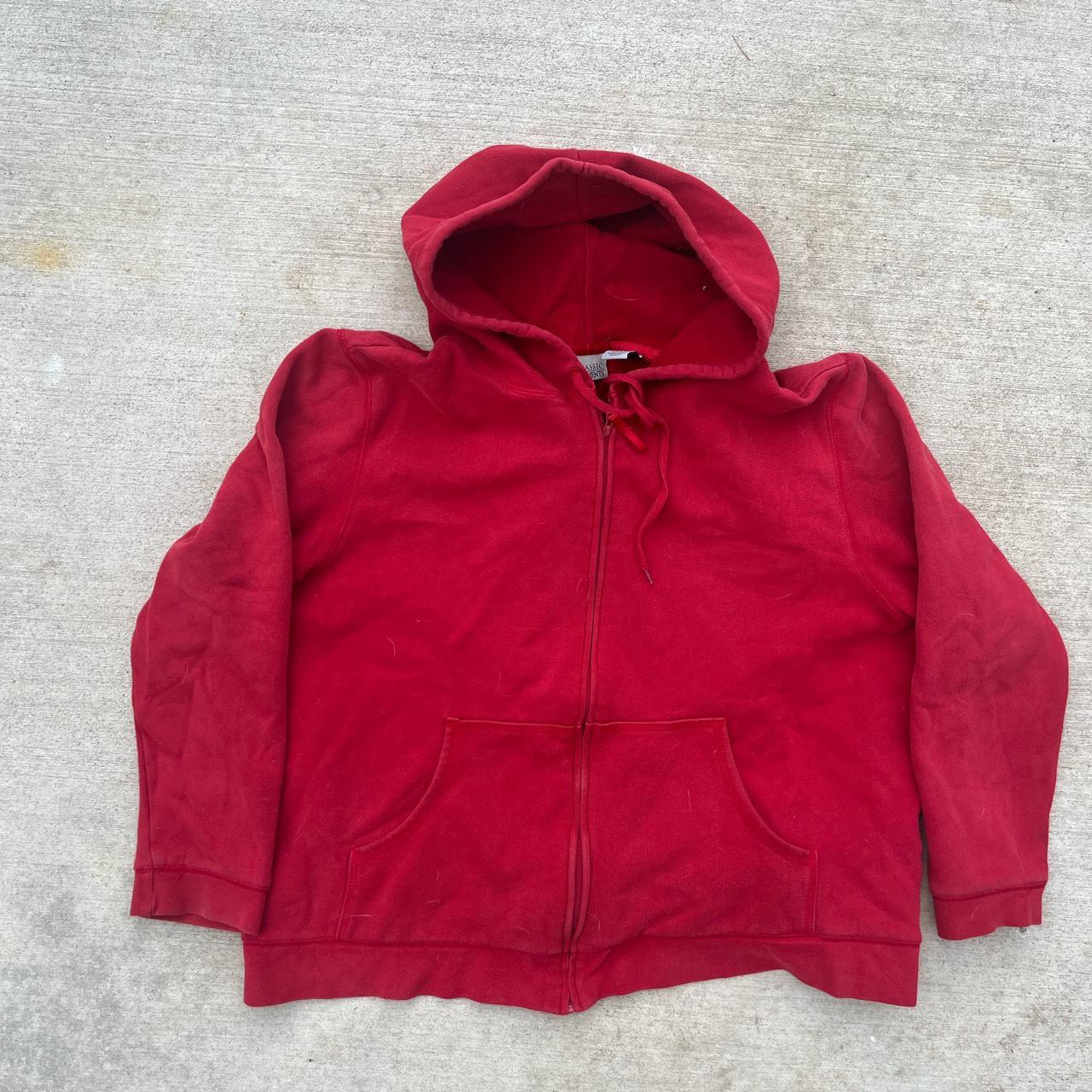 Vintage Red Classic Elements zip up hoodie No... - Depop