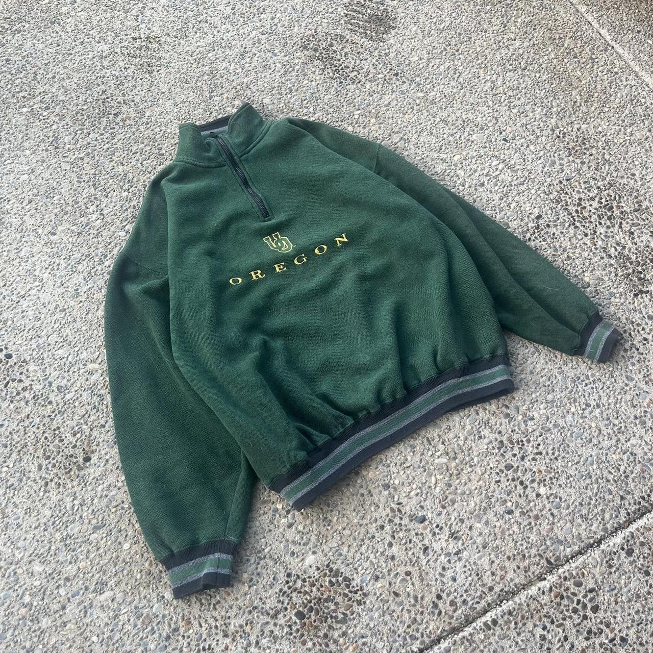 Vintage Oregan Quarter Zip Size Large. No holes or... - Depop