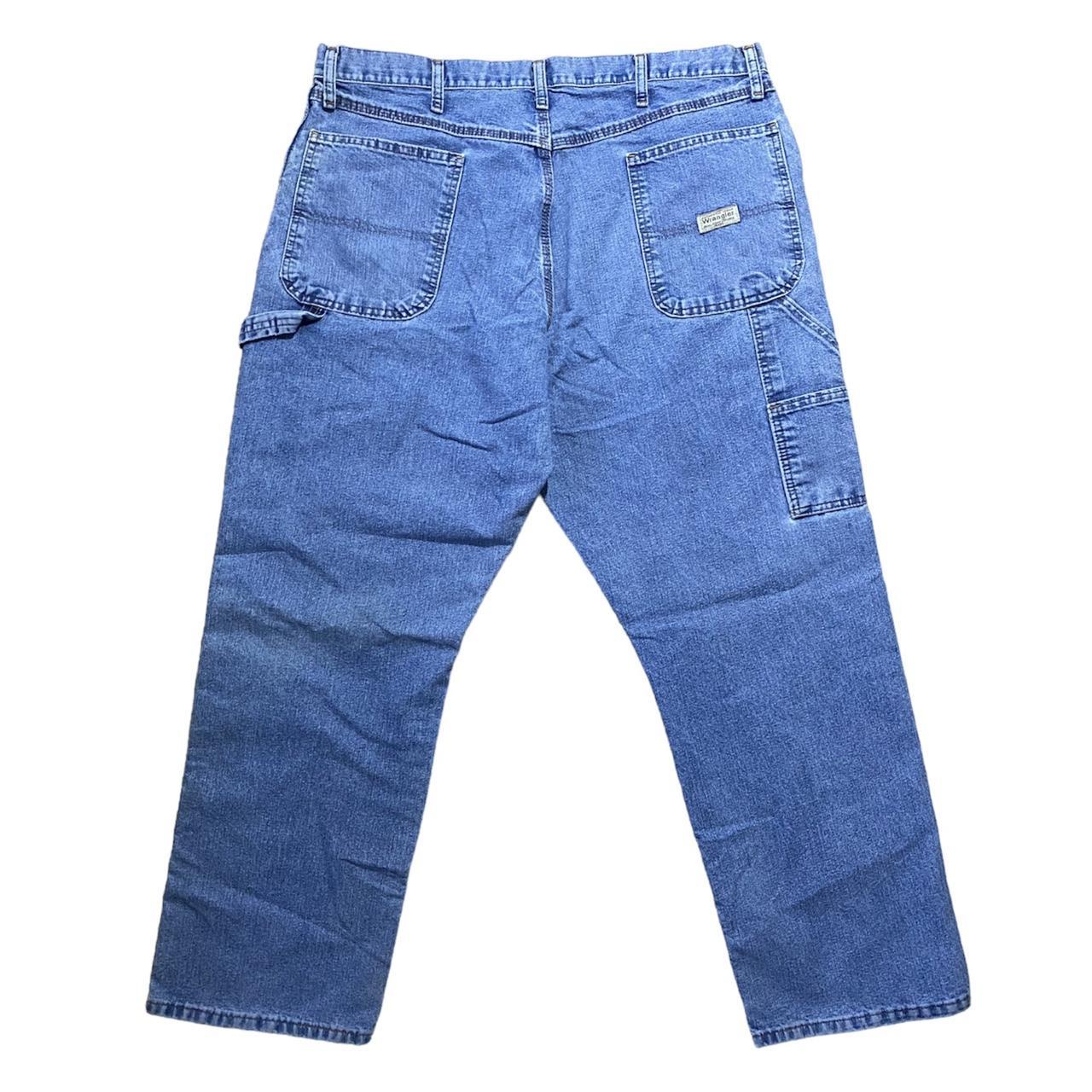 Vintage 90s Wrangler Carpenter Light Wash Jeans - Depop