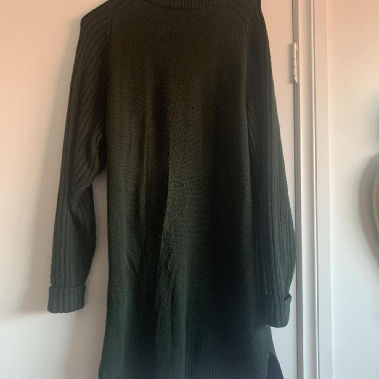 MNG emerald green knit jumper/dress size S #mng... - Depop