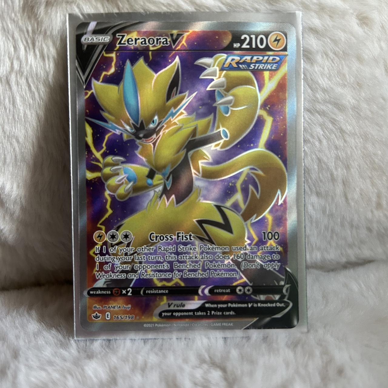 Zeraora v rapid strike Pokemon card Comes with | Depop