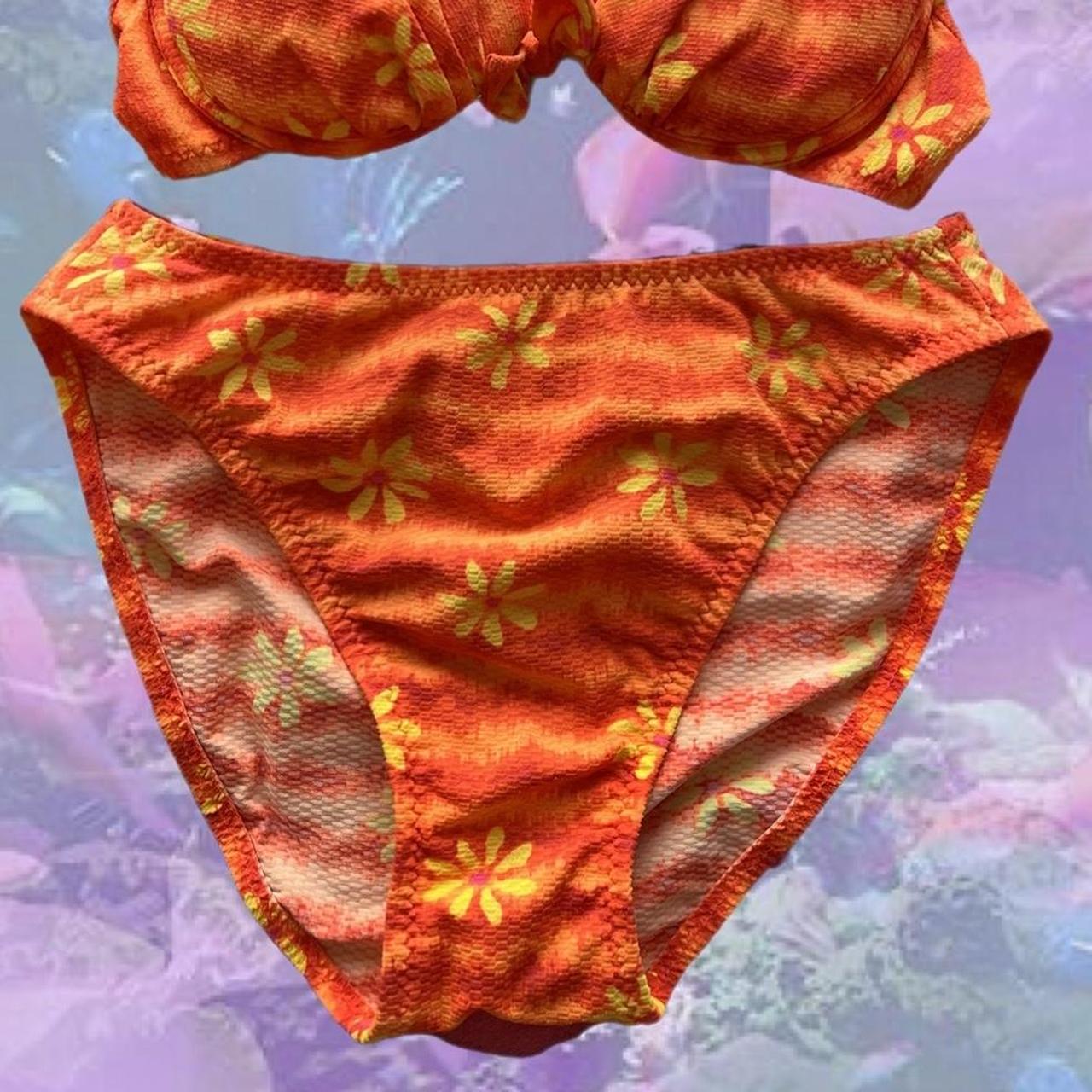 California Waves Women's Orange and Yellow Bikinis-and-tankini-sets (3)
