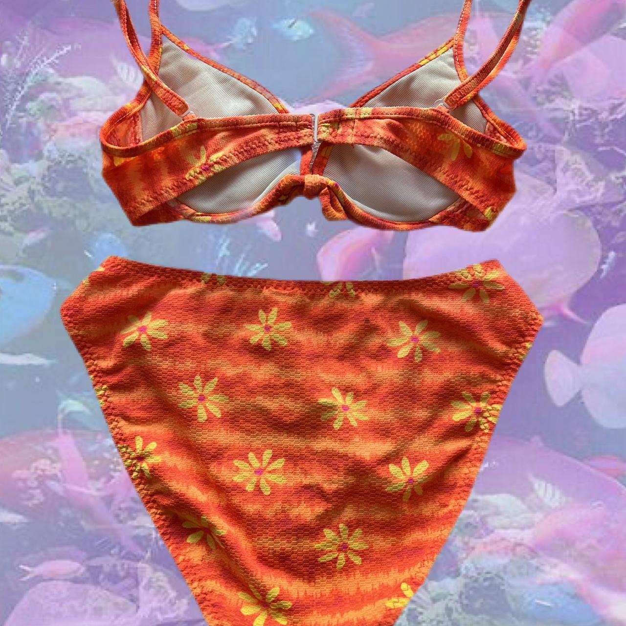 California Waves Women's Orange and Yellow Bikinis-and-tankini-sets (4)