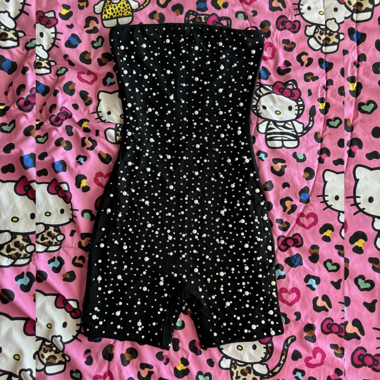 fashion nova pearl beaded & diamond embroidered... Depop