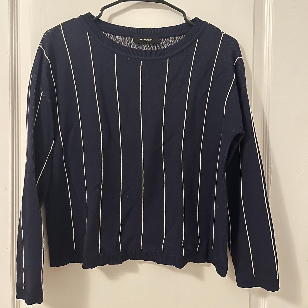 Marks & Spencer Women's Navy Jumper Depop