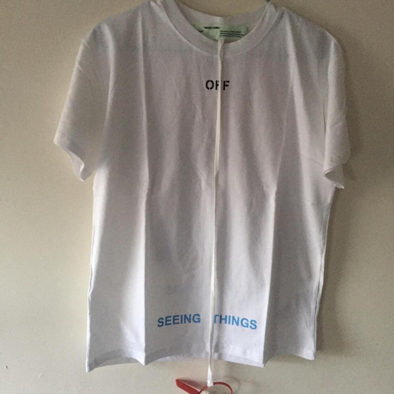 Seeing things outlet off white tee