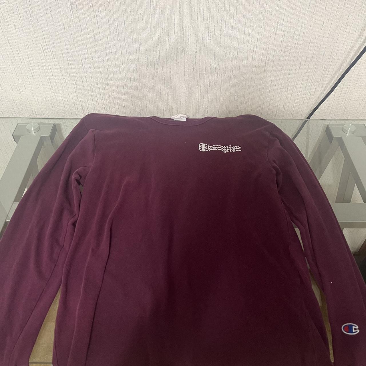 maroon champion long sleeve