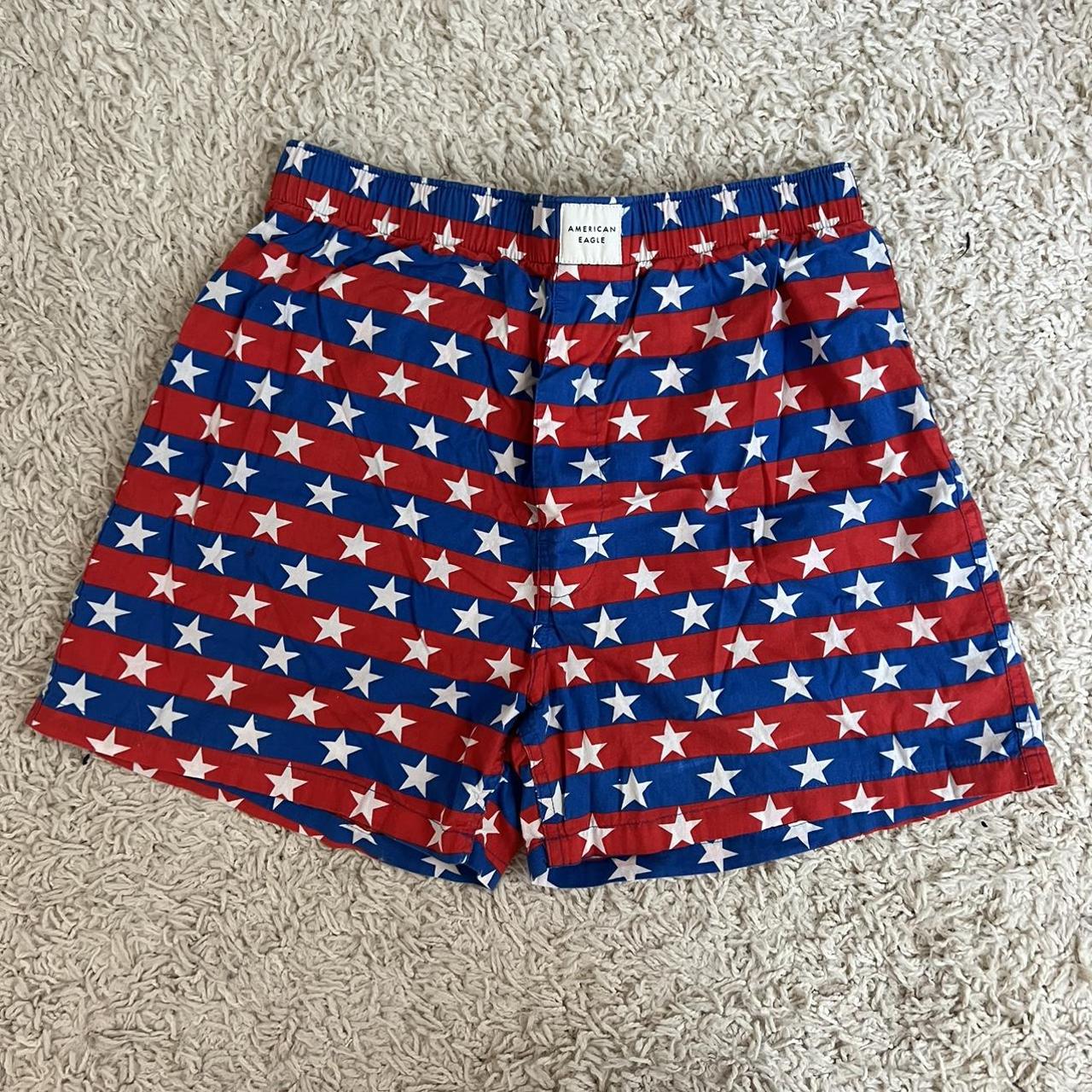 American flag American Eagle boxers size S... - Depop