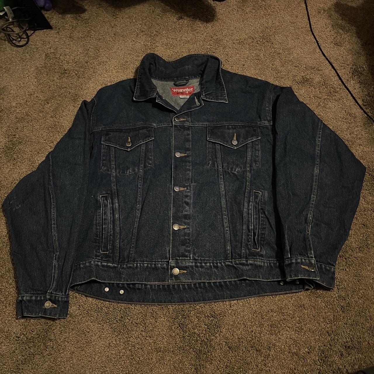 Wrangler Men's Blue Jacket | Depop