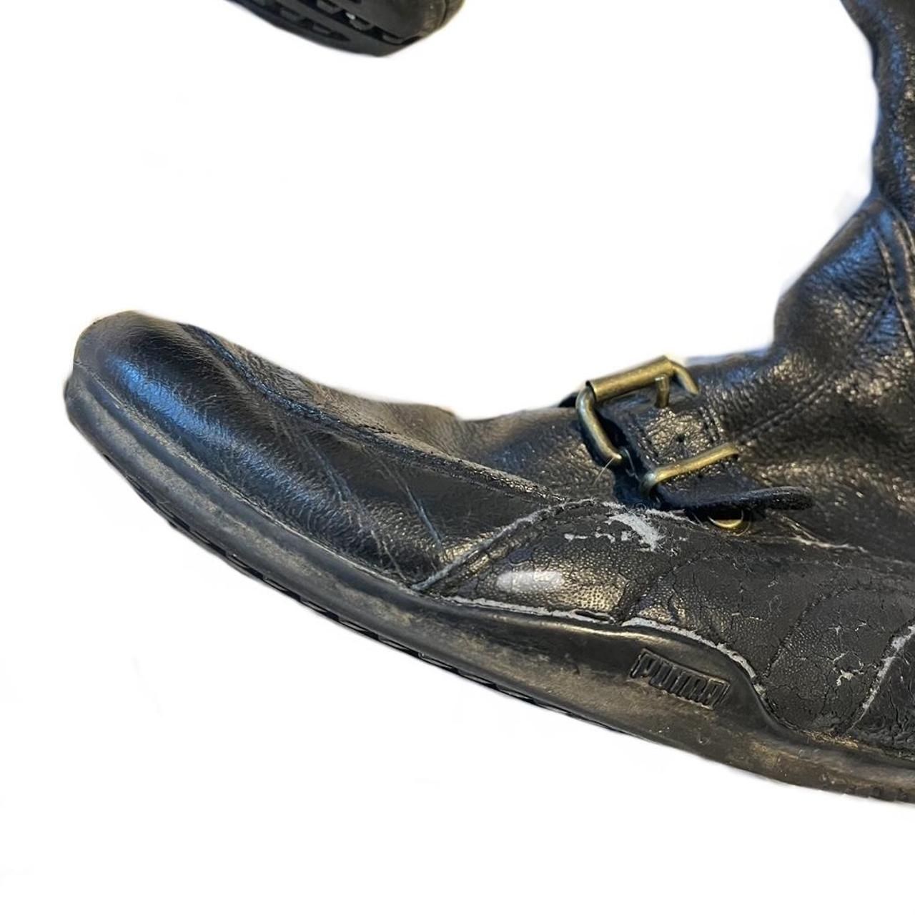 2000s rare vintage puma boxing biker boots black... Depop