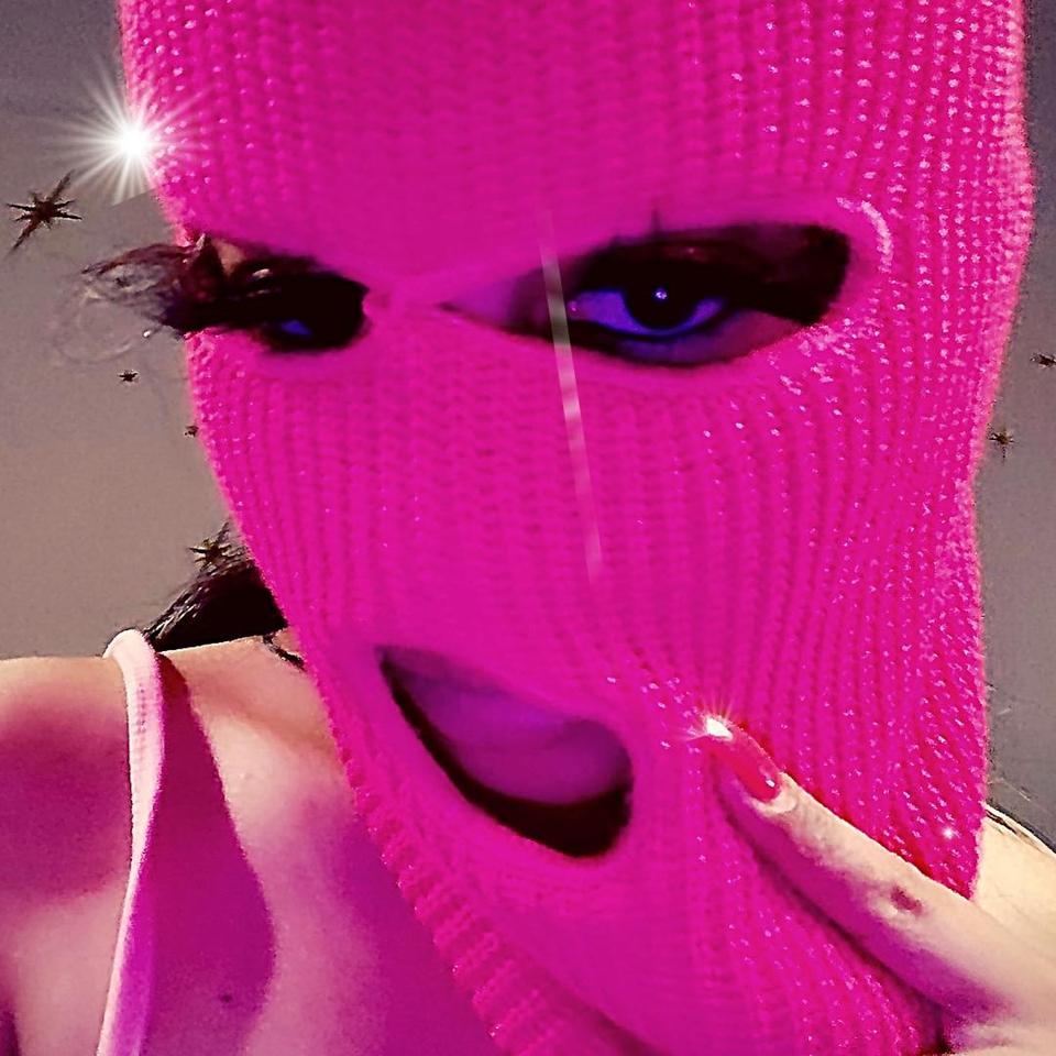 HOT PINK SKI MASK DRIPPY DRIP #SKIMASK #BEANIE - Depop