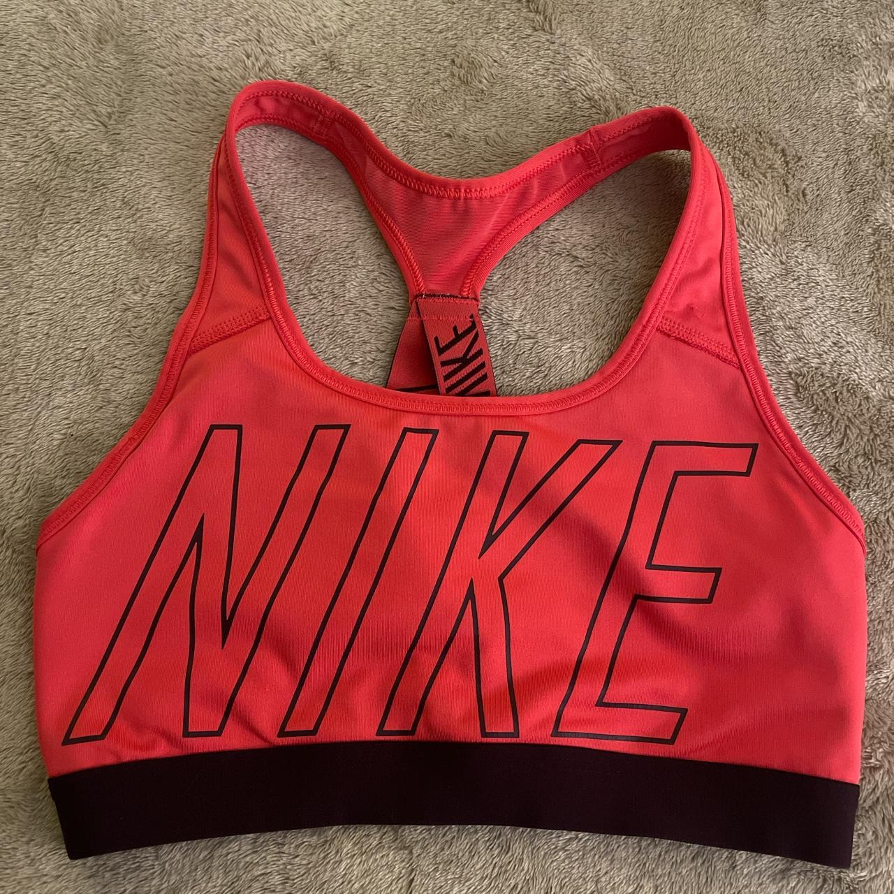 Pink and Maroon Accent Nike Criss-cross sports - Depop