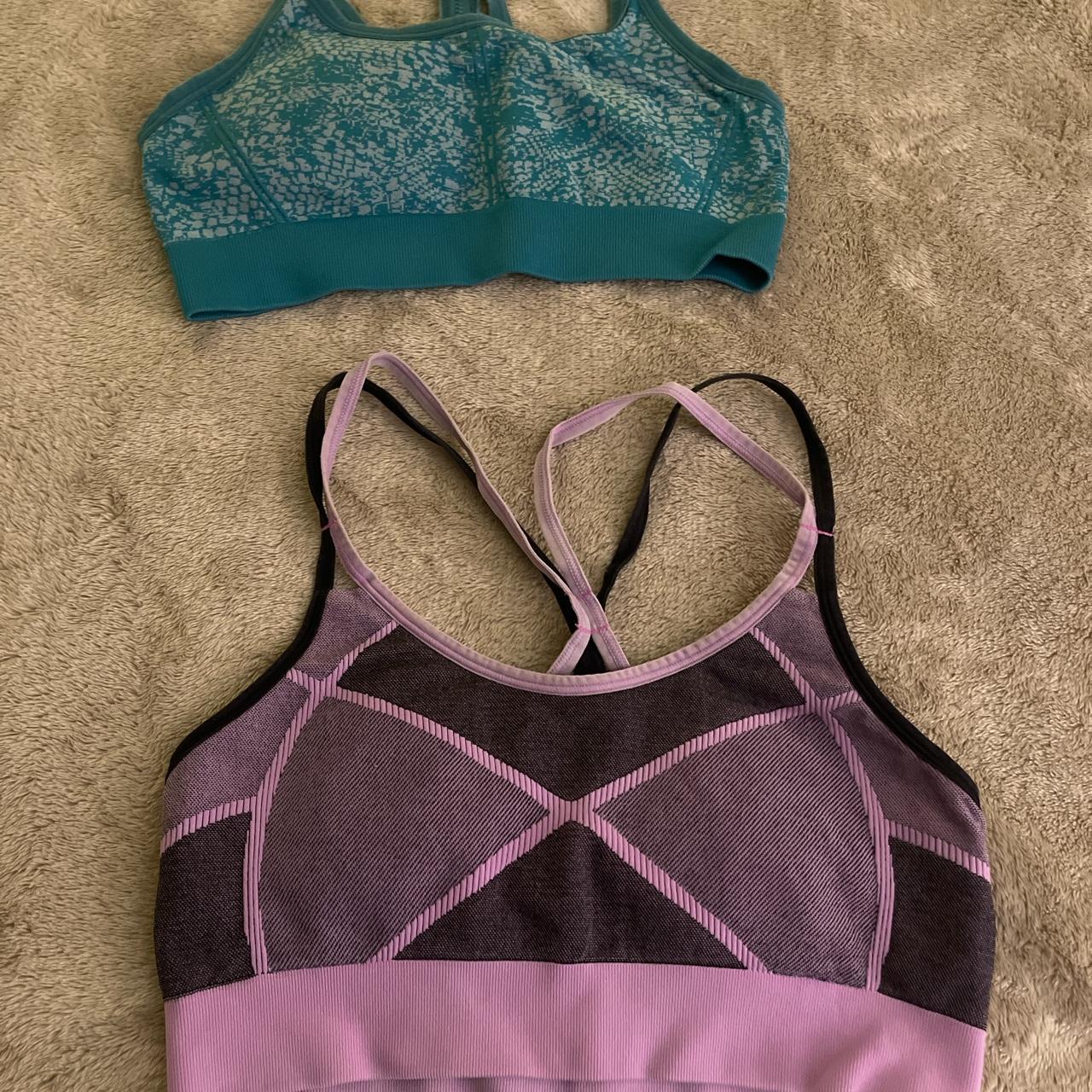 Lot of 2 Black Target C9 by Champion Sports Bra Sz Small Light Support  Unlined