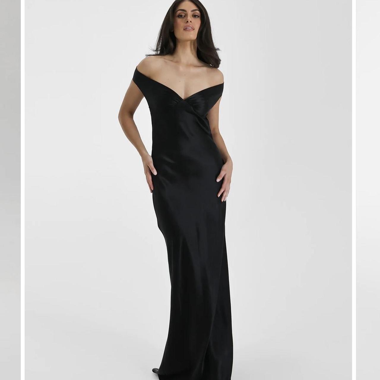 Natalie Rolt Bridget Gown in BLACK RRP $680 - Depop