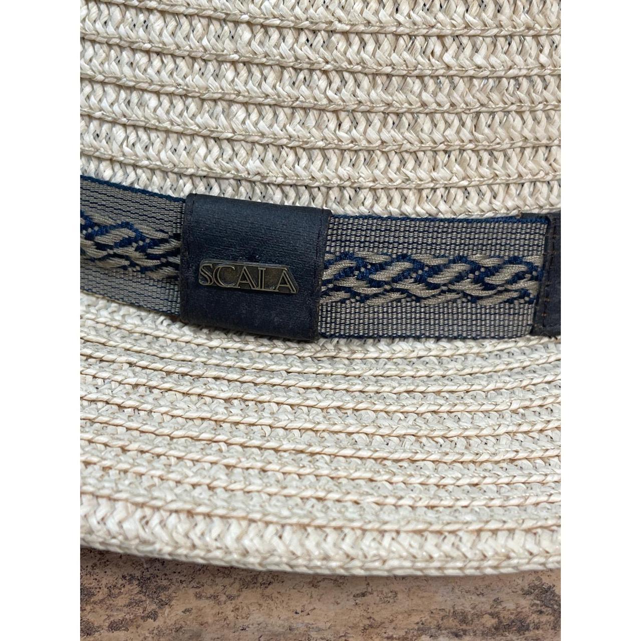 Scala Men's Straw hats - Tan/Black – Scala Classi… - image 2