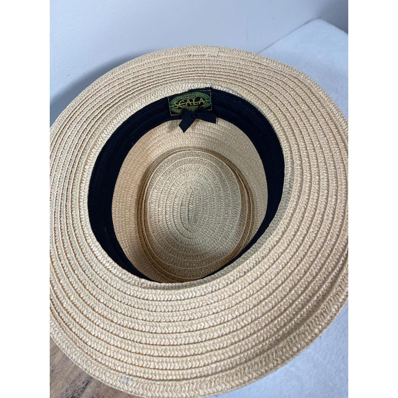 Scala Men's Straw hats - Tan/Black – Scala Classi… - image 4