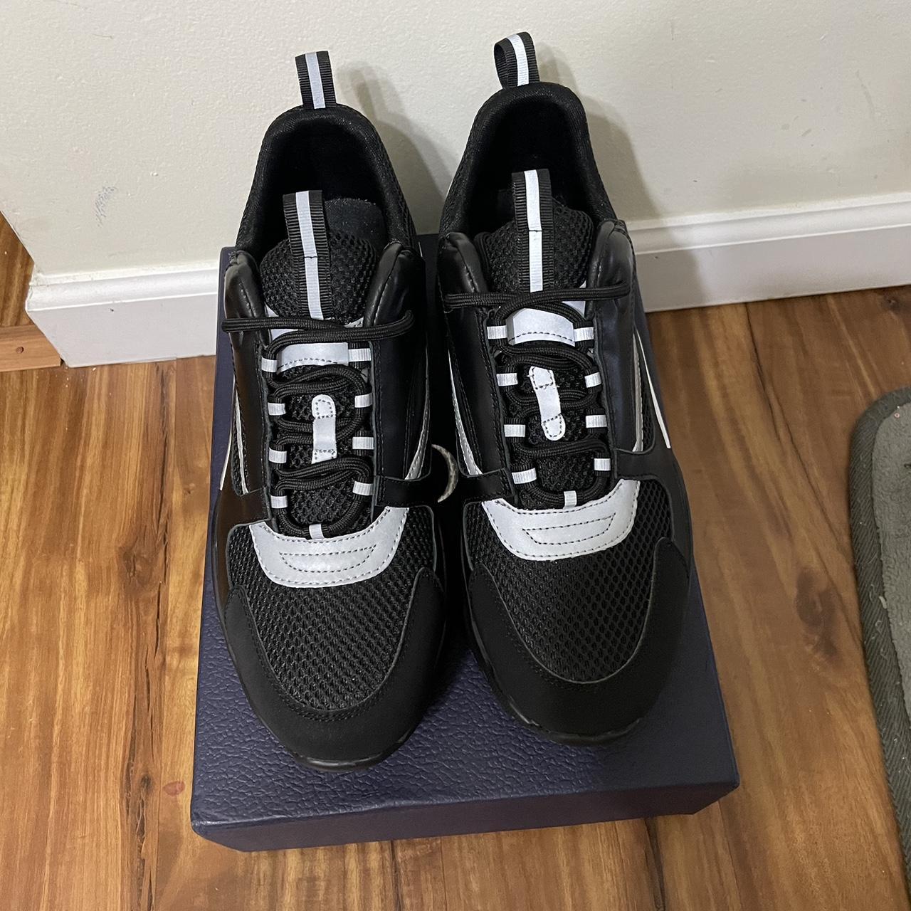 Dior Men's Black and Silver Trainers | Depop