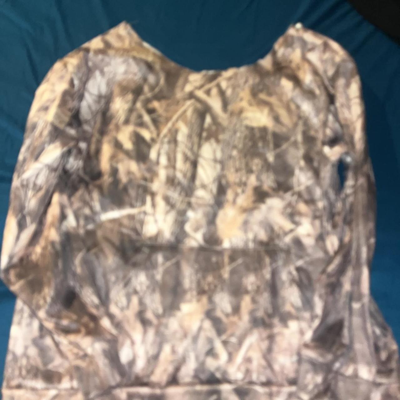 off the shoulder camo hoodie - Depop