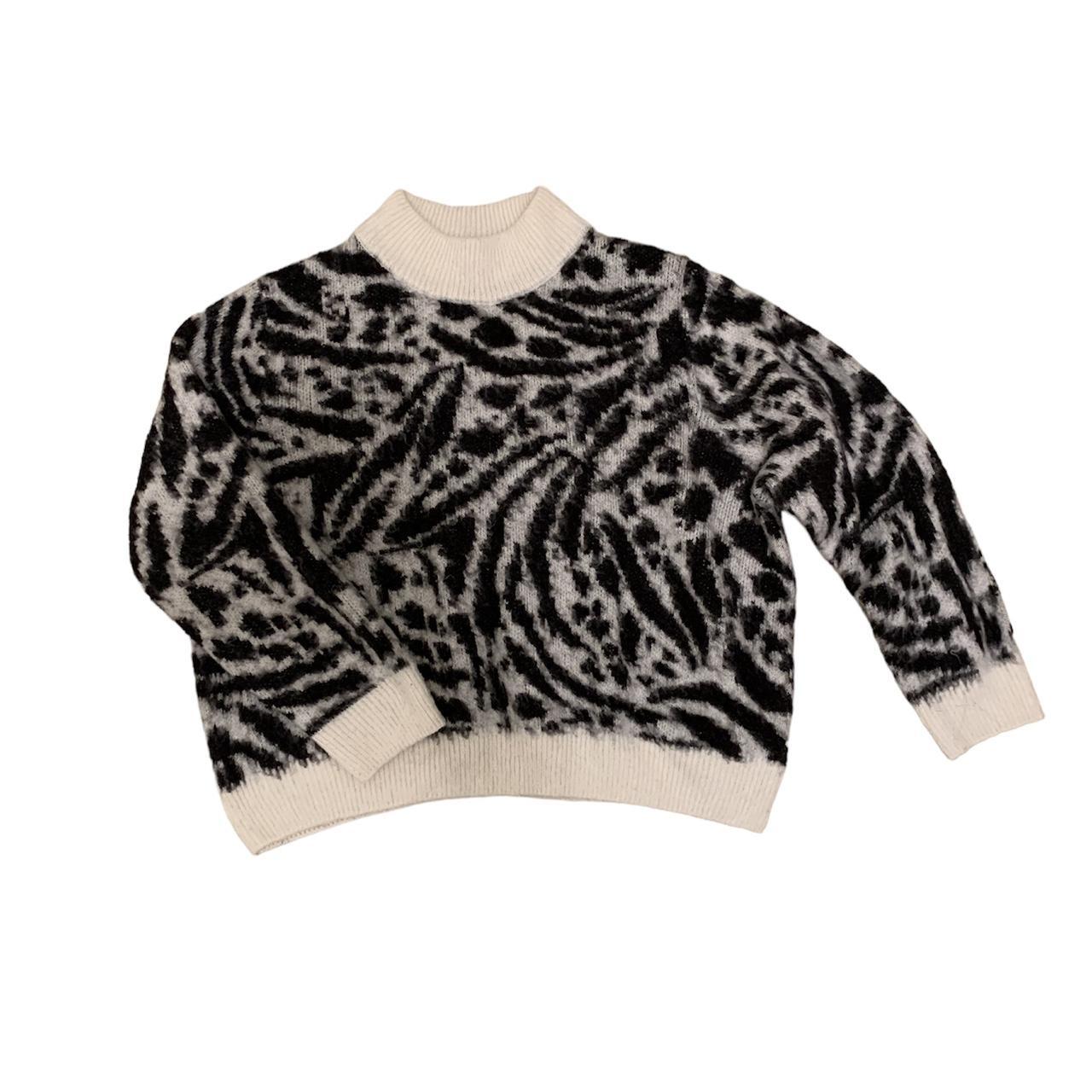 Zebra top jumper topshop