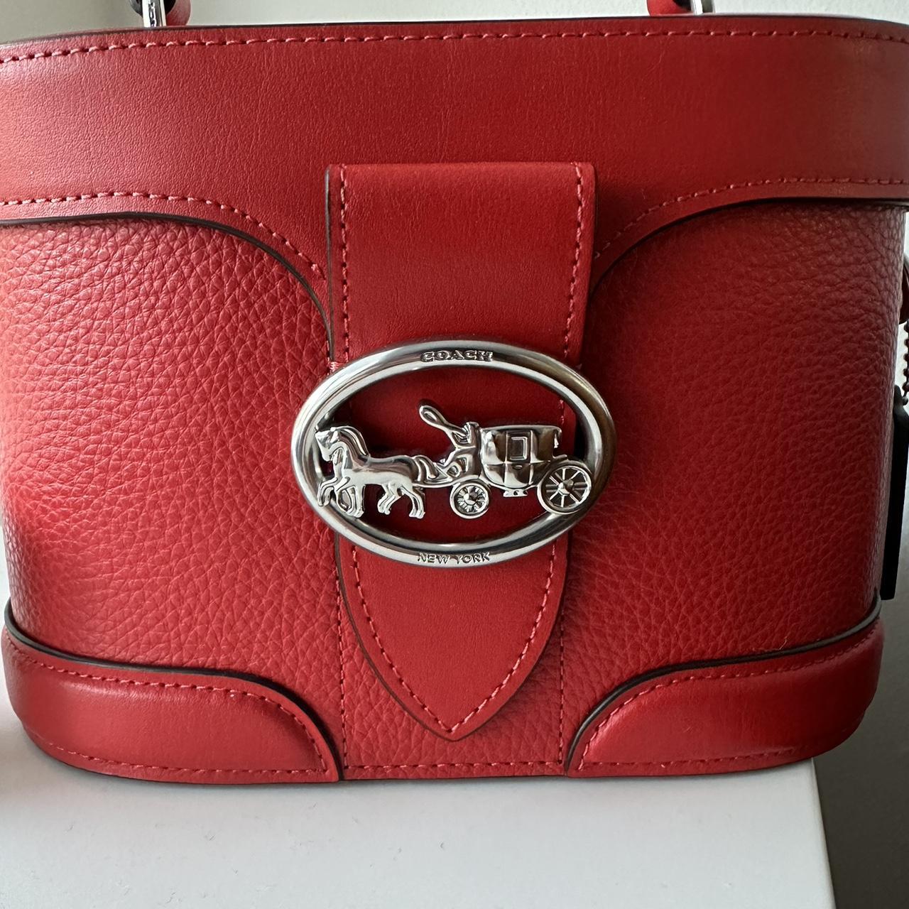 COACH outlets GEORGIE GEM CROSSBODY IN RED