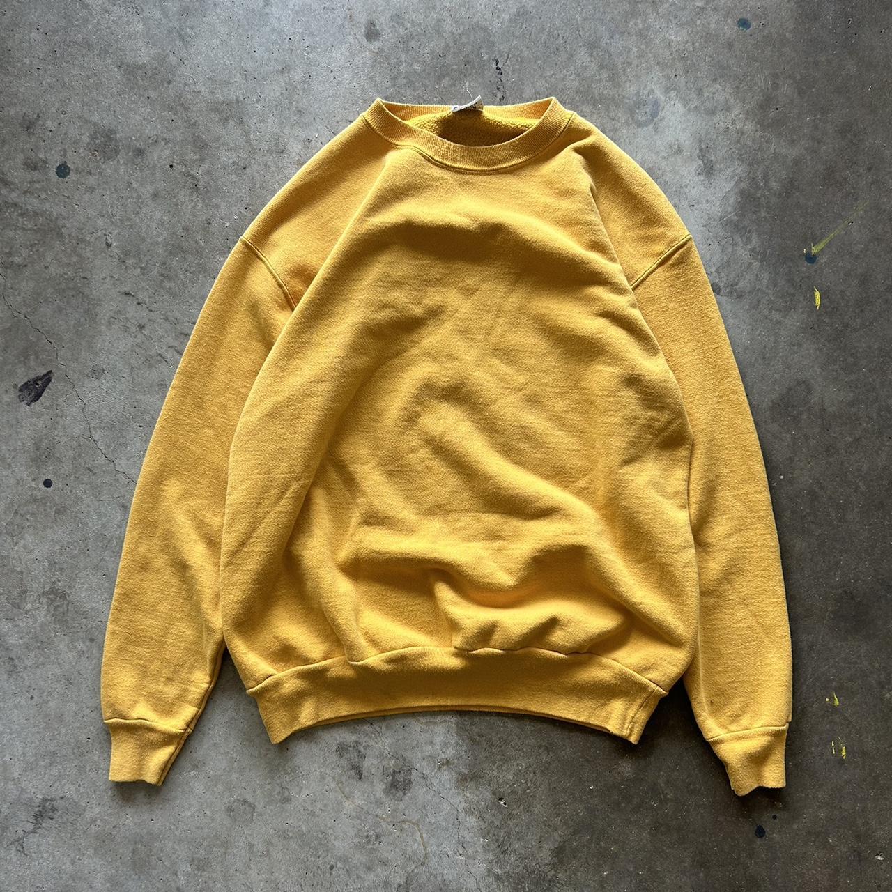 Men's Yellow Sweatshirt Depop