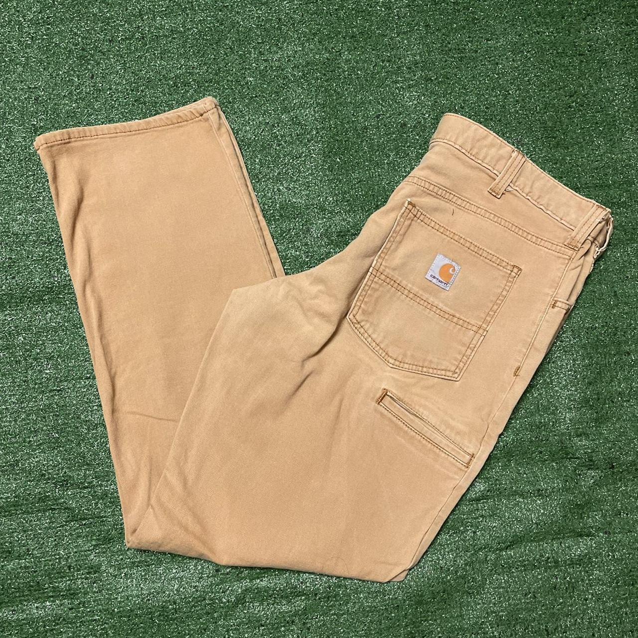 Tan Carhartt pants size 36x 32 📏Inseam 31inches Depop