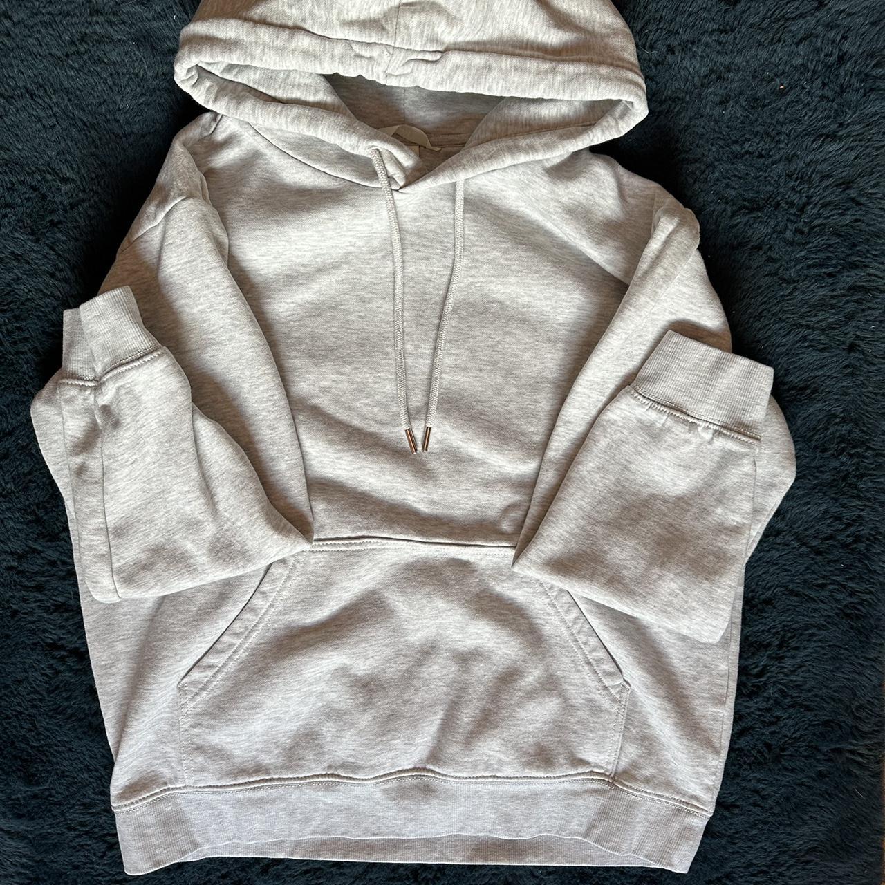 Light Grey H&M hoodie S: S-M - Depop