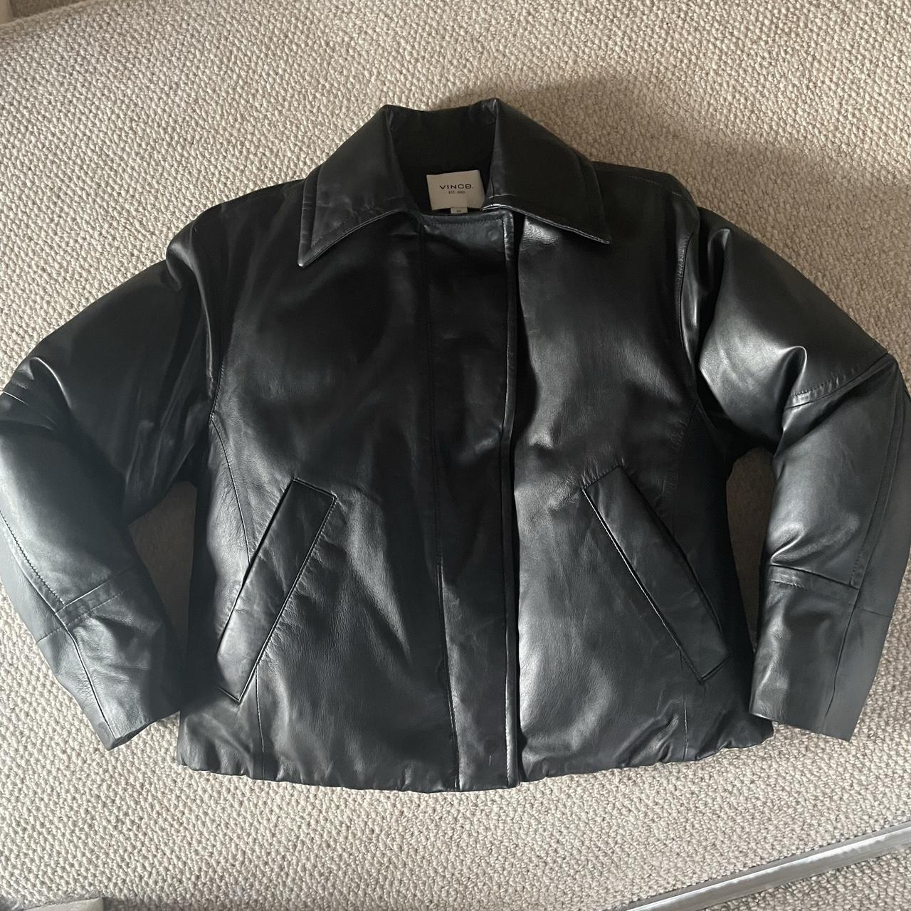 Vince lambskin leather on sale jacket