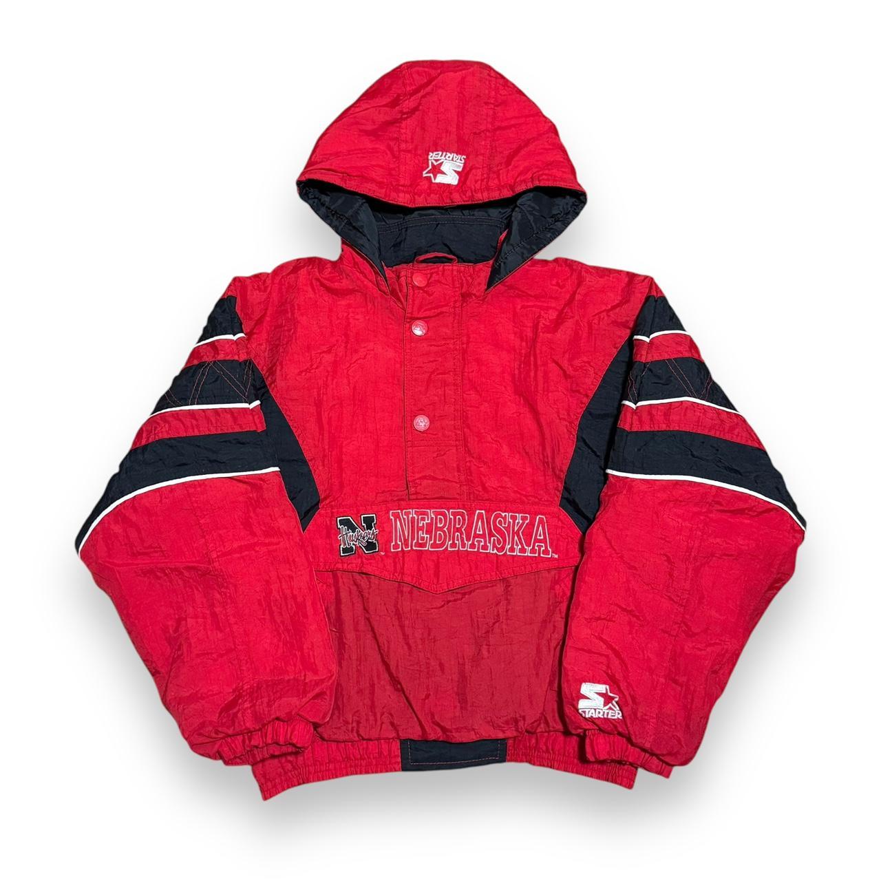 Vintage Starter NFL Nebraska Cornhuskers Insulated 1/2 Zip