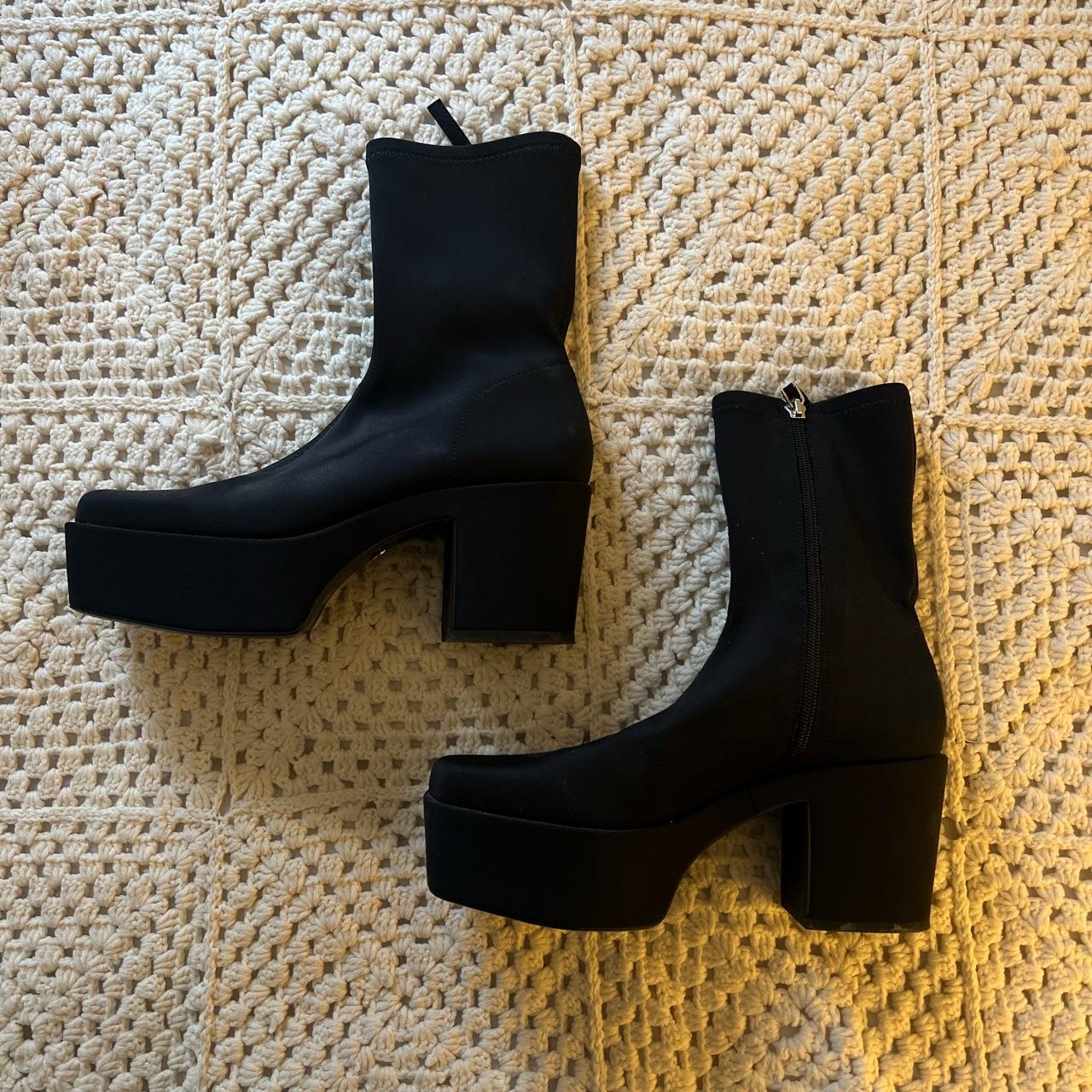 Zara platform boots (Size 39) - Depop
