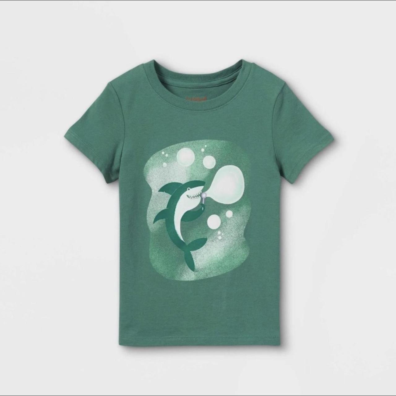 Cat & Jack Shark Graphic TShirt Size 2T Depop