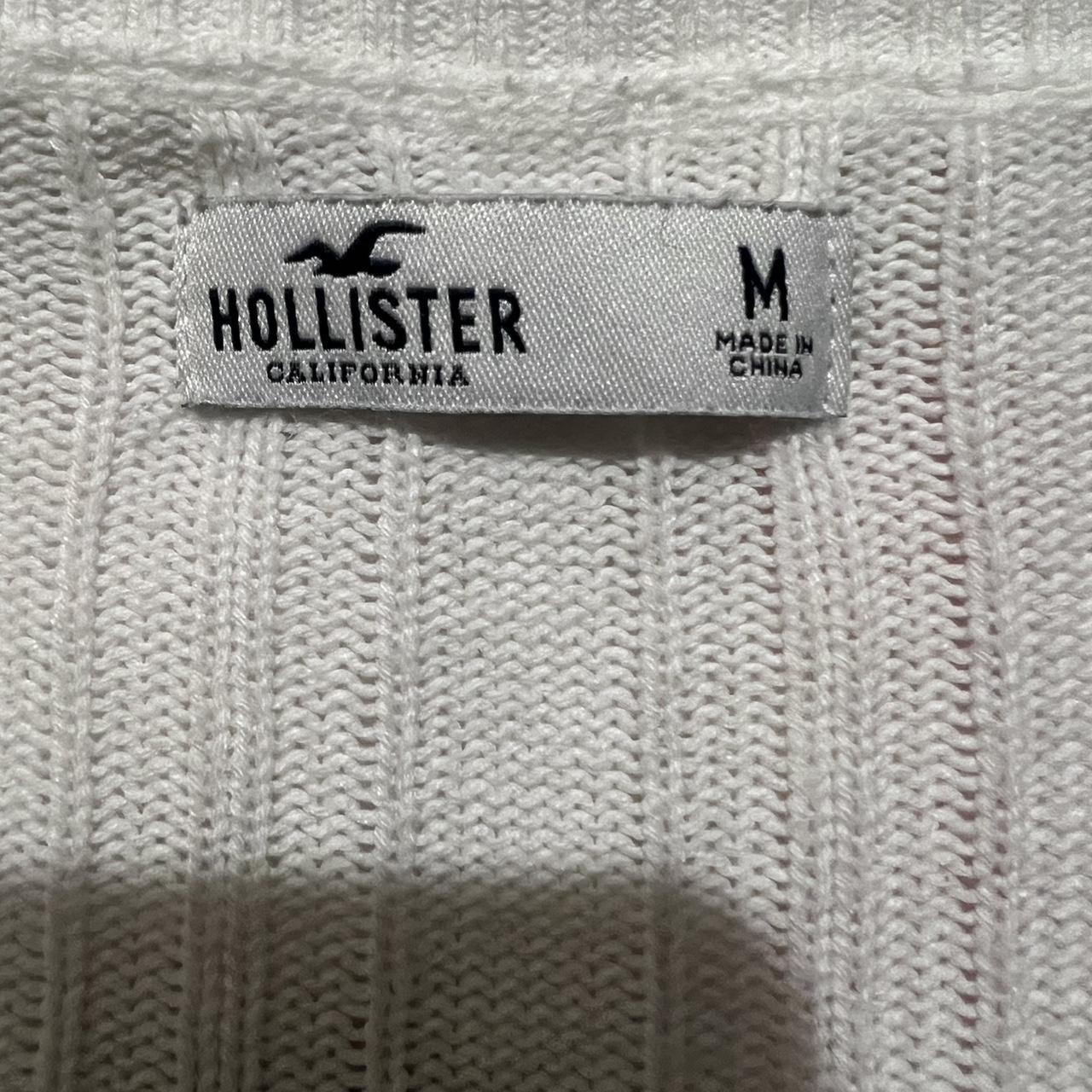 Hollister Co. Women's White Jumper | Depop