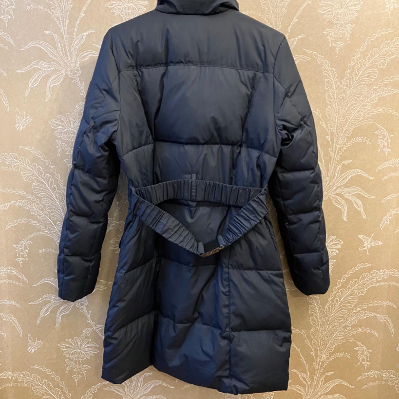 Original Puffa coat in Navy with belt (buckle is... - Depop