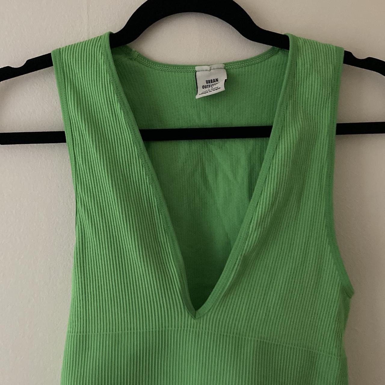 Urban Outfitters Women's Green Vest Depop