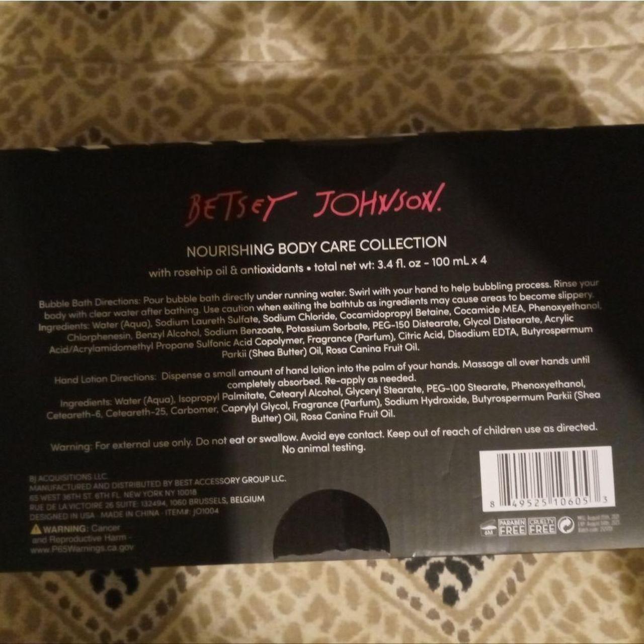 Betsey Johnson Pink and Black Bathandbody Depop