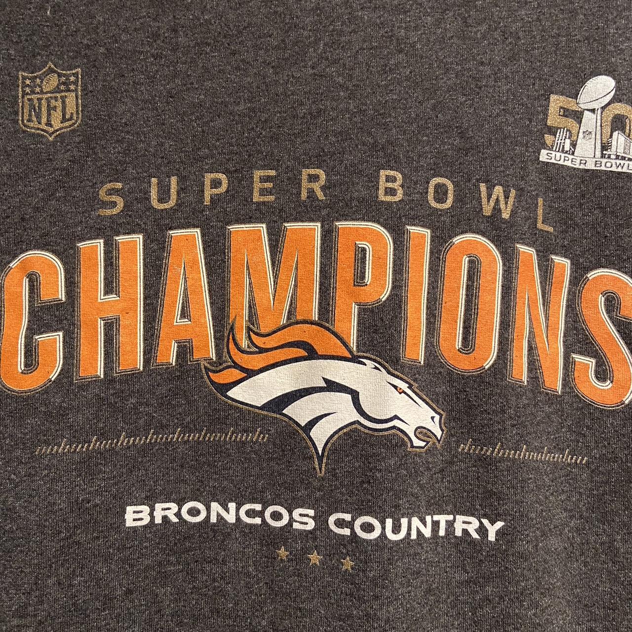 Super Bowl 50 San Fransisco 2016 Broncos Shirt Medium - Depop