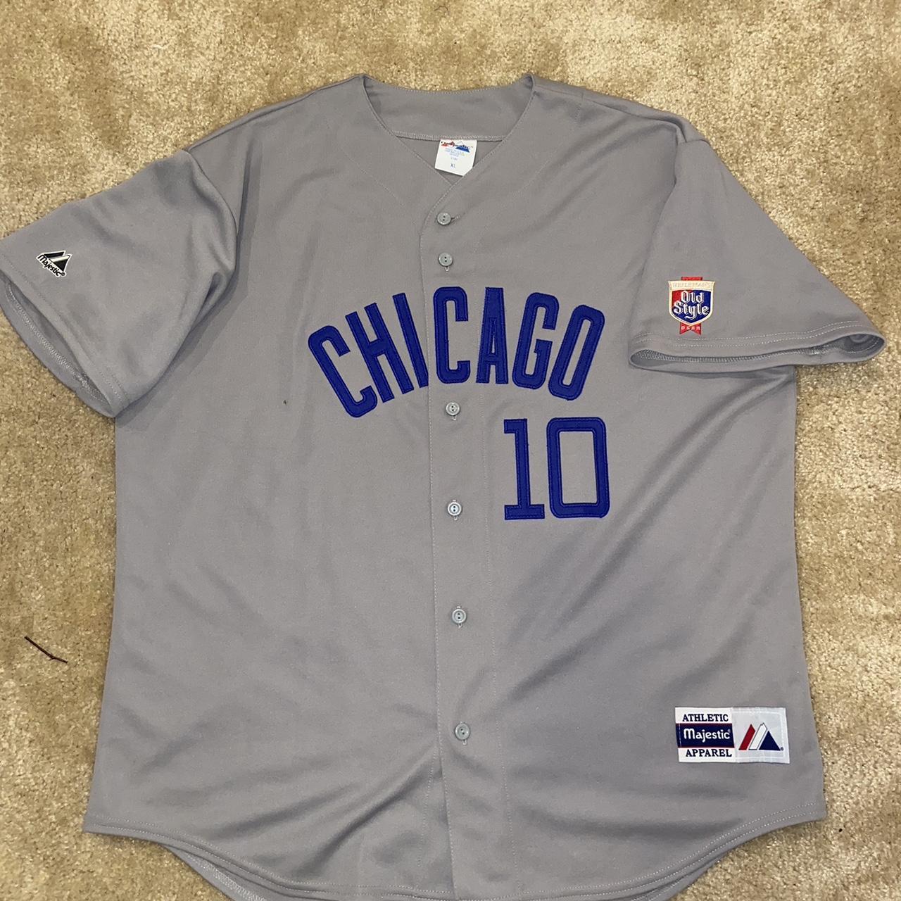 MAJESTIC CHICAGO CUBS OLD STYLE BEER JERSEY MEN'S XL