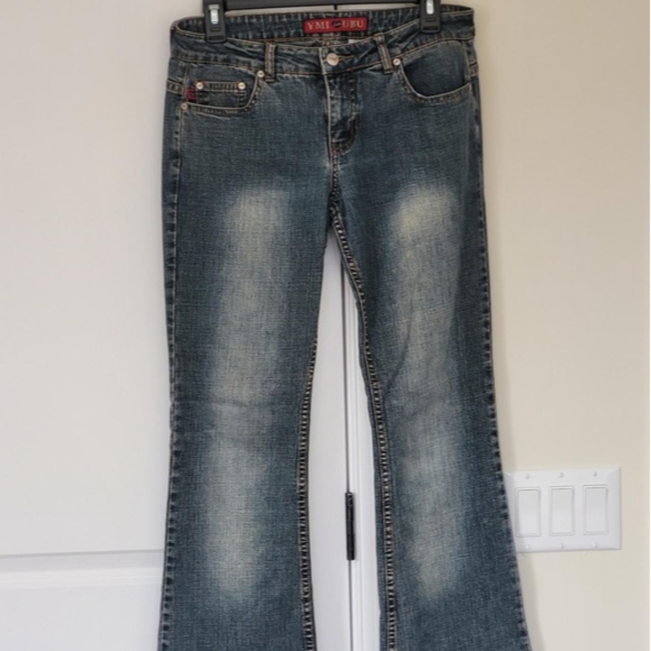 Flared jeans Sz 7 ︎92% cotton/7% nylon/1% spandex... - Depop