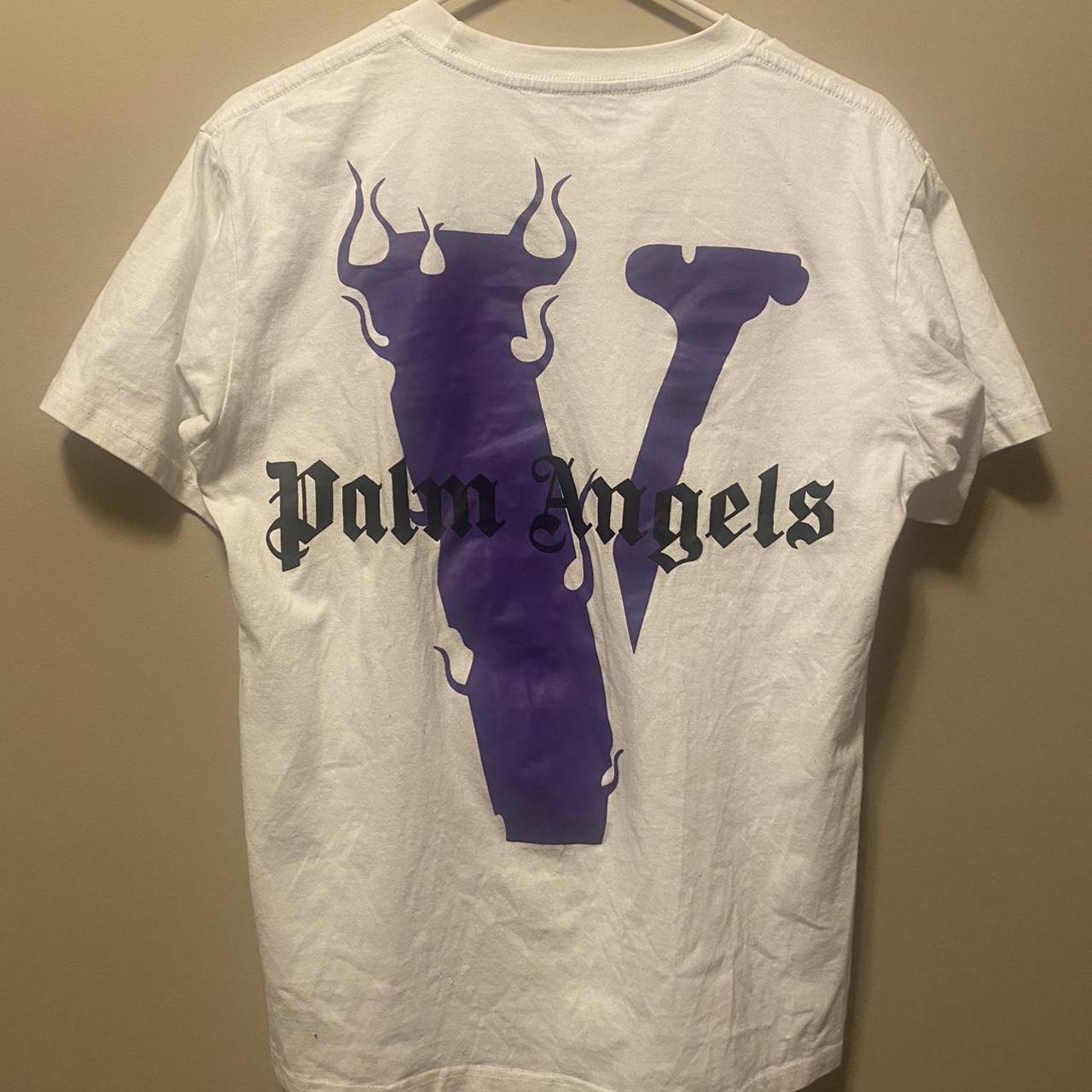 Vlone Palm Angels T-shirt Purple Black