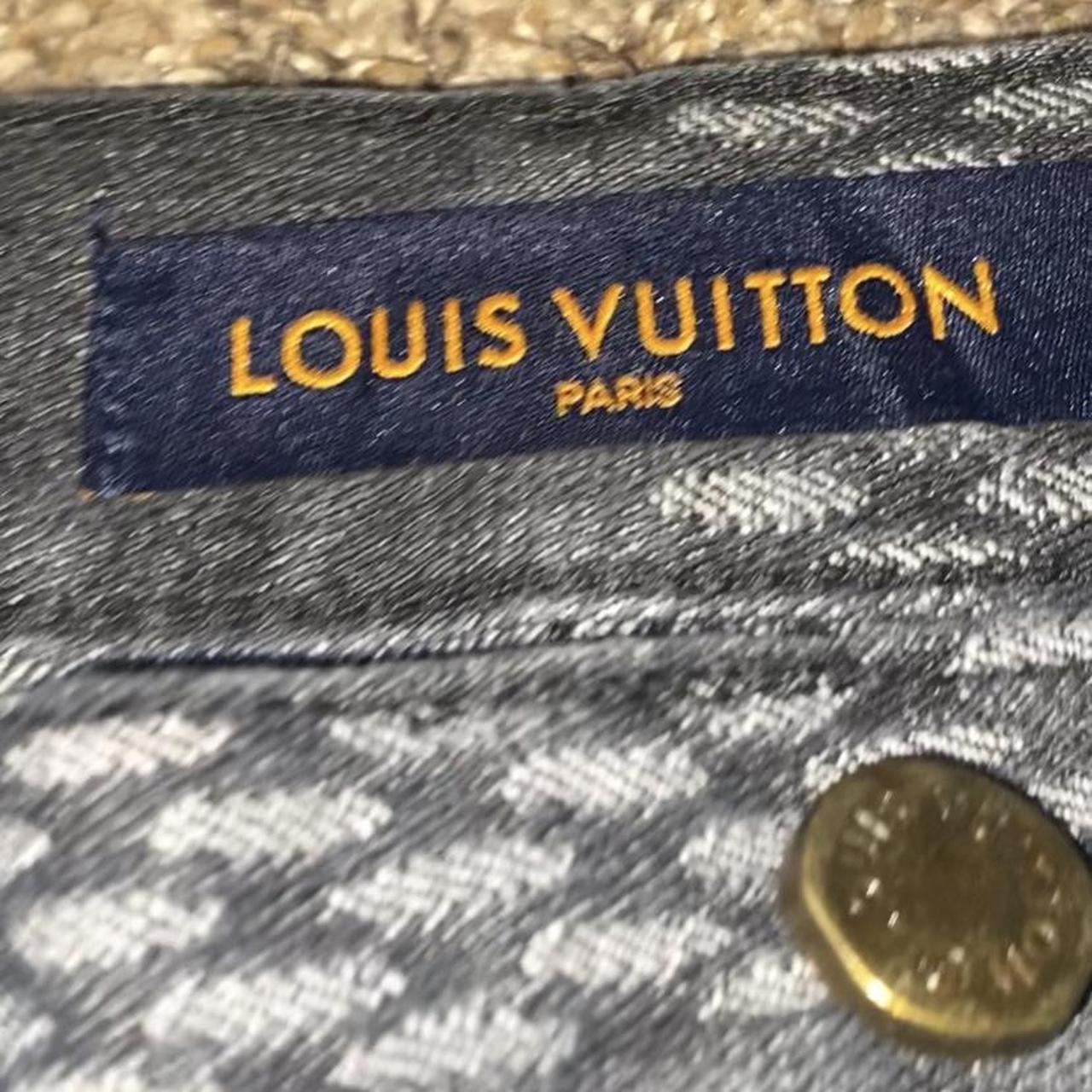 Louis Vuitton Men's Black and Grey Jeans | Depop