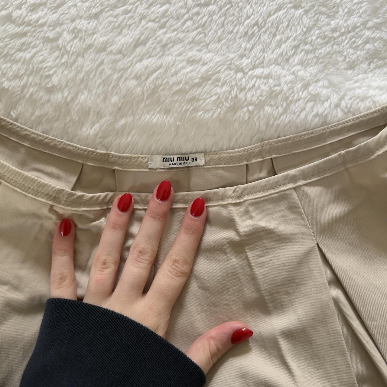 Miu Miu Women's Skirt - Tan/Cream - S – Miu miu p… - image 2