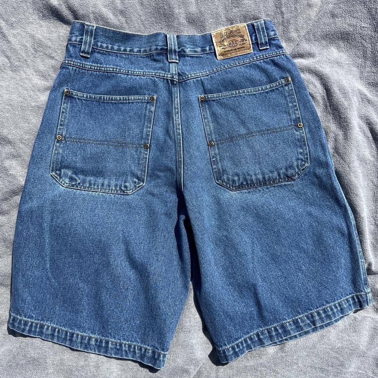 MAC jorts size 34 baggy fit thick hemming Durable,... - Depop