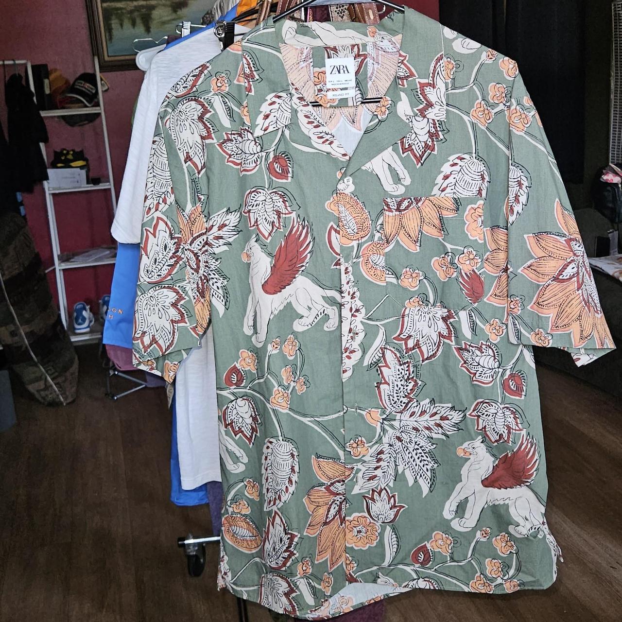 Mens Zara button up dress shirt. Depop