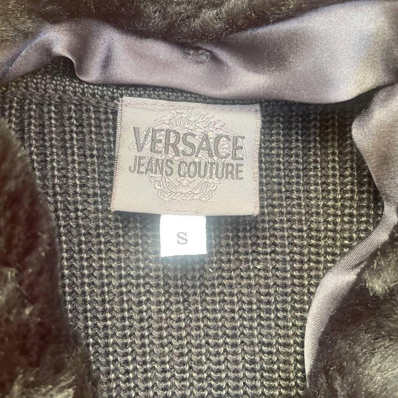 Vintage archive designer sweater cardigan With fur | Depop