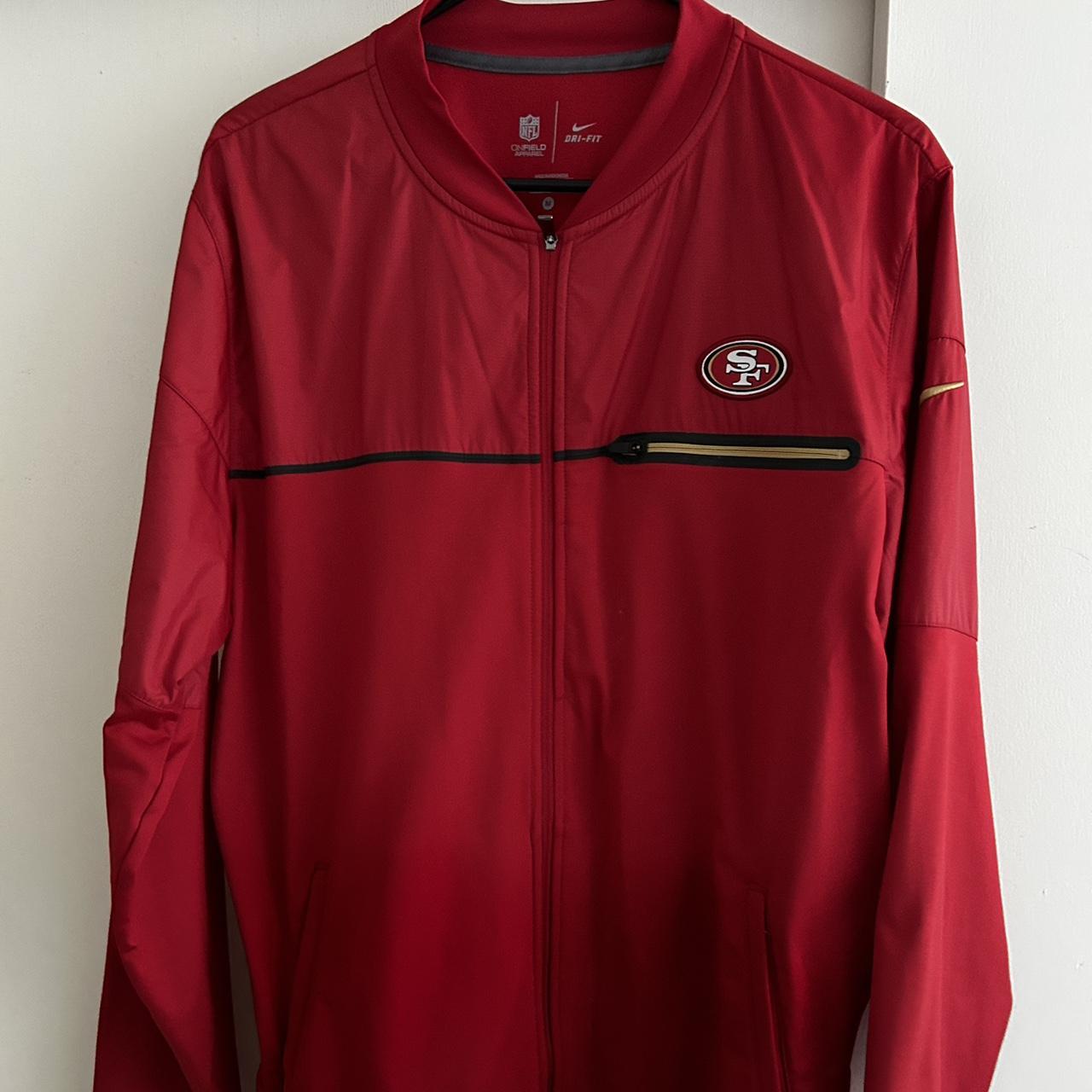 NFL 49ers dri fit on field jacket zip up San - Depop