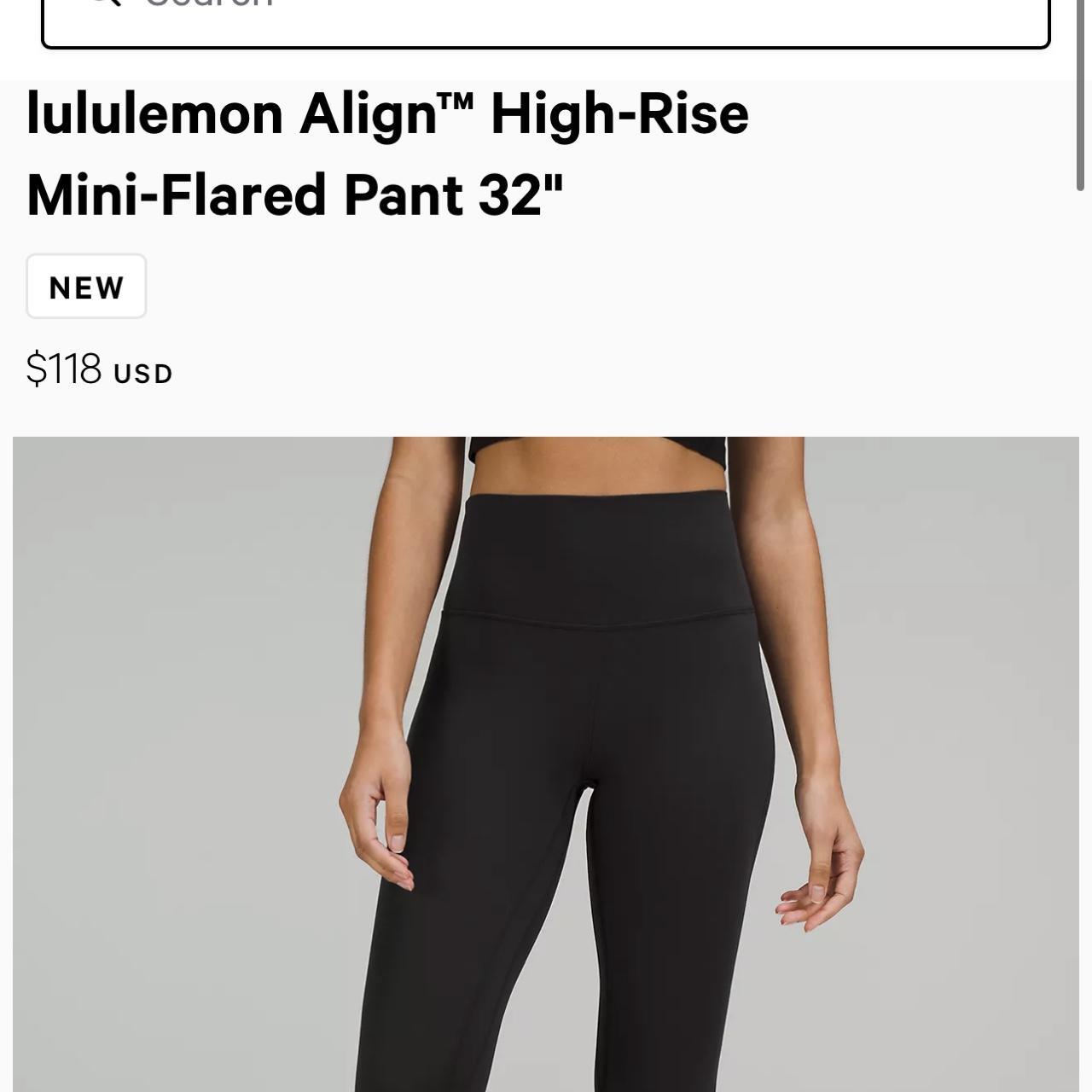 Lululemon high rise mini flare leggings - Depop