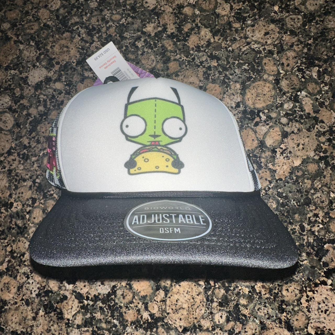 Hot Topic Invader Zim Gir Snapback Hat Alternative Depop 